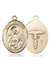 St. Camillus of Lellis Medal<br/>7019 Oval, 14kt Gold