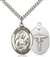 St. Camillus of Lellis Medal<br/>7019 Oval, Sterling Silver