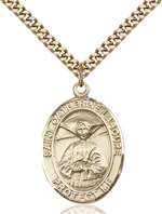 St. Catherine Laboure Medal<br/>7021 Oval, Gold Filled