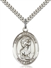 St. Christopher Medal<br/>7022 Oval, Sterling Silver