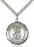 St. Christopher Medal<br/>7022 Round, Sterling Silver