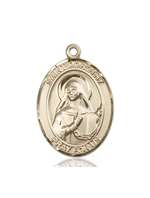 St. Dorothy Medal<br/>7023 Oval, 14kt Gold