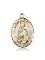 St. Daniel Medal<br/>7024 Oval, 14kt Gold