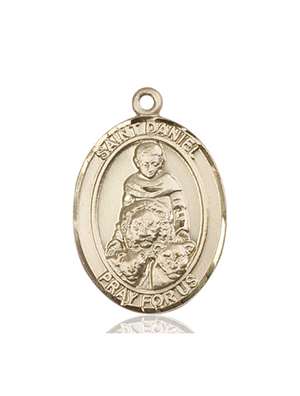 St. Daniel Medal<br/>7024 Oval, 14kt Gold