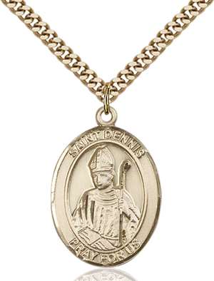 St. Dennis Medal<br/>7025 Oval, Gold Filled