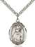 St. Dennis Medal<br/>7025 Oval, Sterling Silver