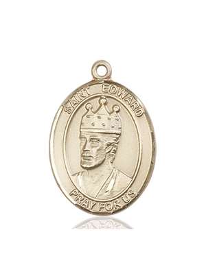 St. Edward the Confessor Medal<br/>7026 Oval, 14kt Gold