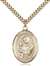 St. Clare of Assisi Medal<br/>7028 Oval, Gold Filled