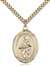 St. Jane of Valois Medal<br/>7029 Oval, Gold Filled