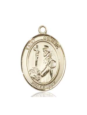 St. Dominic de Guzman Medal<br/>7030 Oval, 14kt Gold