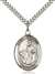 St. Dymphna Medal<br/>7032 Oval, Sterling Silver