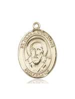 St. Francis de Sales Medal<br/>7035 Oval, 14kt Gold