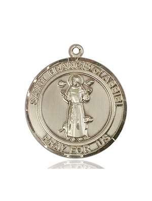 St. Francis of Assisi Medal<br/>7036 Round, 14kt Gold