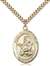 St. Francis Xavier Medal<br/>7037 Oval, Gold Filled