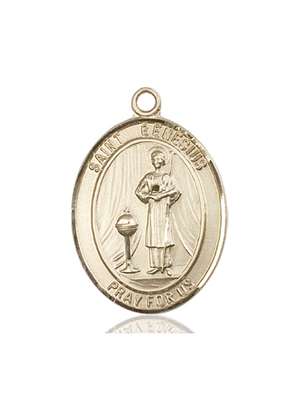 St. Genesius of Rome Medal<br/>7038 Oval, 14kt Gold