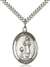 St. Genesius of Rome Medal<br/>7038 Oval, Sterling Silver