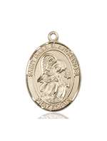 St. Gabriel the Archangel Medal<br/>7039 Oval, 14kt Gold