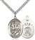 St. George Medal<br/>7040 Oval, Sterling Silver