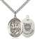 St. George Medal<br/>7040 Oval, Sterling Silver