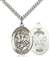 St. George Medal<br/>7040 Oval, Sterling Silver