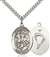 St. George/Paratrooper Medal<br/>7040 Oval, Sterling Silver