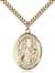 St. Genevieve Medal<br/>7041 Oval, Gold Filled