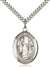 St. Genevieve Medal<br/>7041 Oval, Sterling Silver