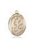 St. Hubert of Liege Medal<br/>7045 Oval, 14kt Gold