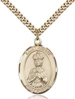 St. Henry II Medal<br/>7046 Oval, Gold Filled