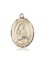 St. Emily de Vialar Medal<br/>7047 Oval, 14kt Gold