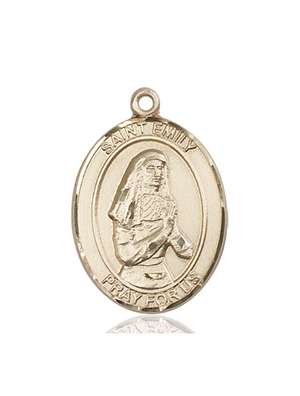 St. Emily de Vialar Medal<br/>7047 Oval, 14kt Gold