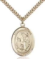 St. James the Greater Medal<br/>7050 Oval, Gold Filled