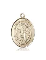 St. James the Greater Medal<br/>7050 Oval, 14kt Gold