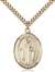 St. Justin Medal<br/>7052 Oval, Gold Filled