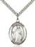 St. Justin Medal<br/>7052 Oval, Sterling Silver