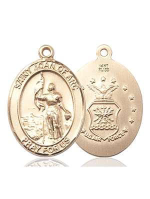 St. Joan Of Arc / Air Force Medal<br/>7053 Oval, 14kt Gold