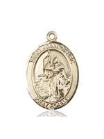 St. Joan Of Arc /Coast Guard Medal<br/>7053 Oval, 14kt Gold