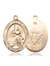 St. Joan Of Arc / Navy Medal<br/>7053 Oval, 14kt Gold