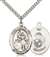 St. Joan of Arc / Marines Medal<br/>7053 Oval, Sterling Silver