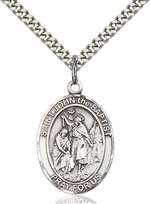 St. John the Baptist Medal<br/>7054 Oval, Sterling Silver