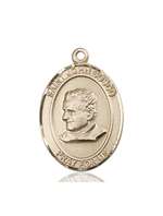 St. John Bosco Medal<br/>7055 Oval, 14kt Gold