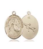 St. Joseph Of Cupertino Medal<br/>7057 Oval, 14kt Gold