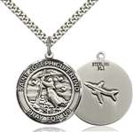 St. Joseph of Cupertino Medal<br/>7057 Round, Sterling Silver