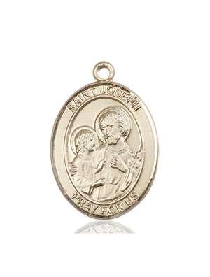 St. Joseph Medal<br/>7058 Oval, 14kt Gold