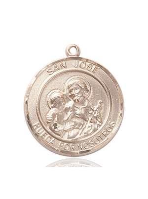 San Jose Medal<br/>7058 Spanish, Round, 14kt Gold