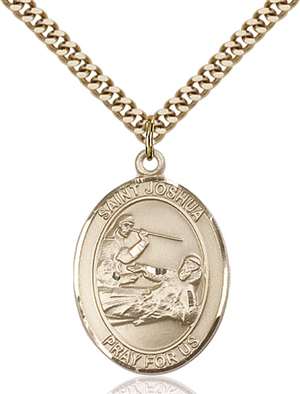 St. Joshua Medal<br/>7059 Oval, Gold Filled