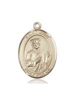 St. Jude Thaddeus Medal<br/>7060 Oval, 14kt Gold