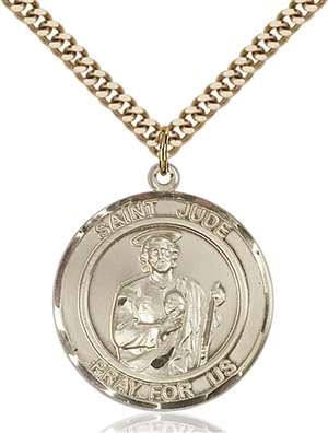 St. Jude Medal<br/>7060 Round, Gold Filled