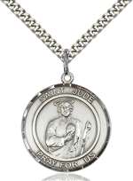 St. Jude Medal<br/>7060 Round, Sterling Silver