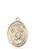 St. Kevin Medal<br/>7062 Oval, 14kt Gold